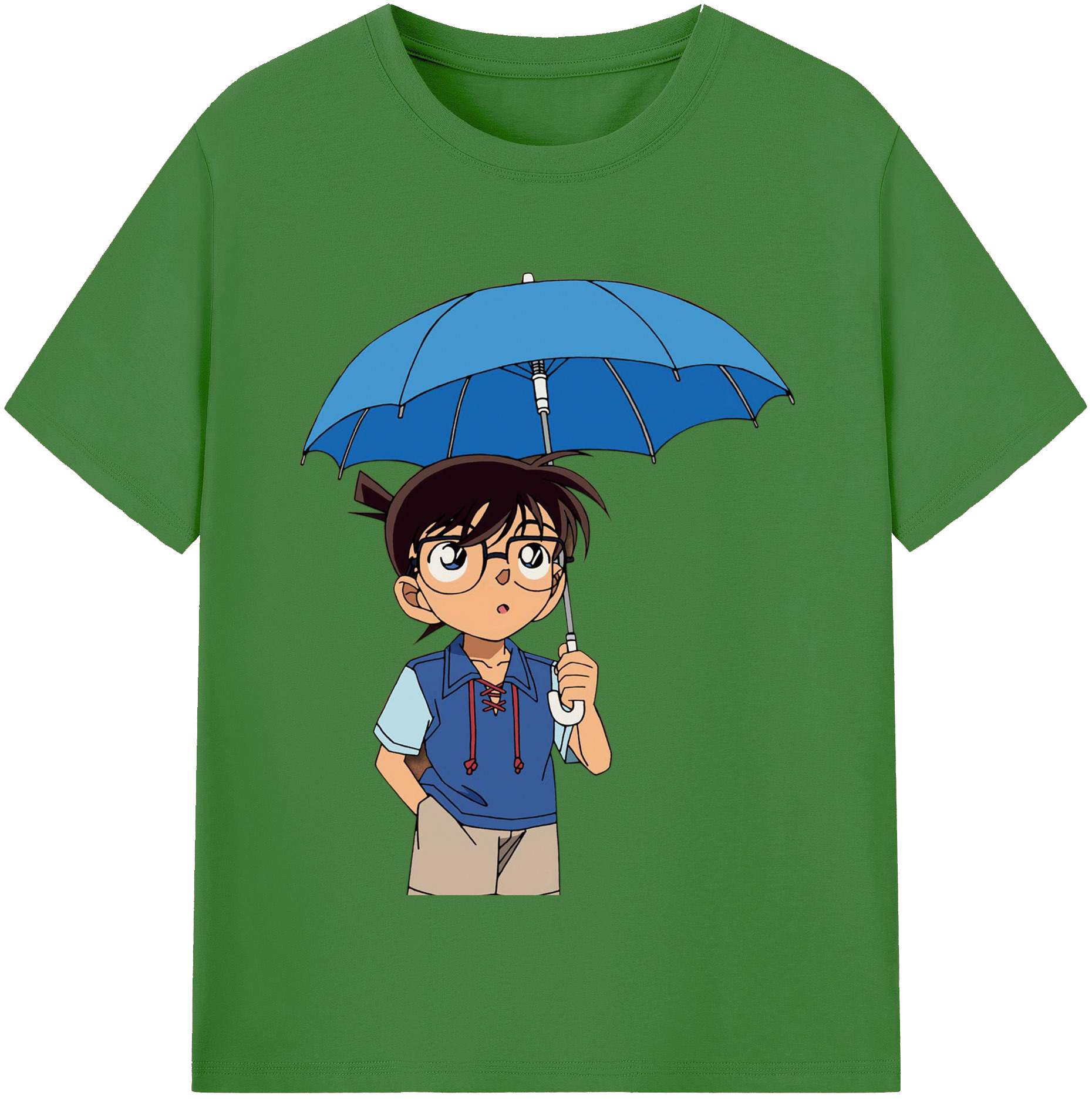 （画像用） 名探偵コナン 江戸川 コナン Detective Conan Conan Edogawa レディースカジュアルプリントTシャツ（綿100％）